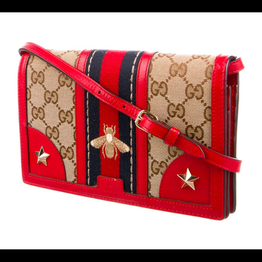 GG Canvas Bee Web Crossbody